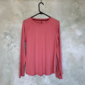 Mauve/pink long sleeve champion sports tee